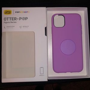 iPhone 11 Pink Pop-socket Case